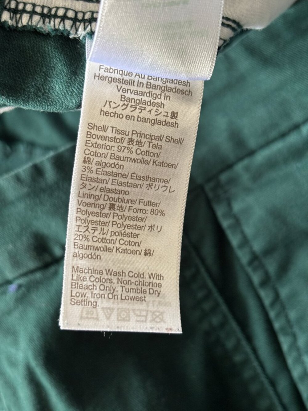 J.Crew Green High Rise Girlfriend Chino Pants - Size 12 - Picture 4 of 8